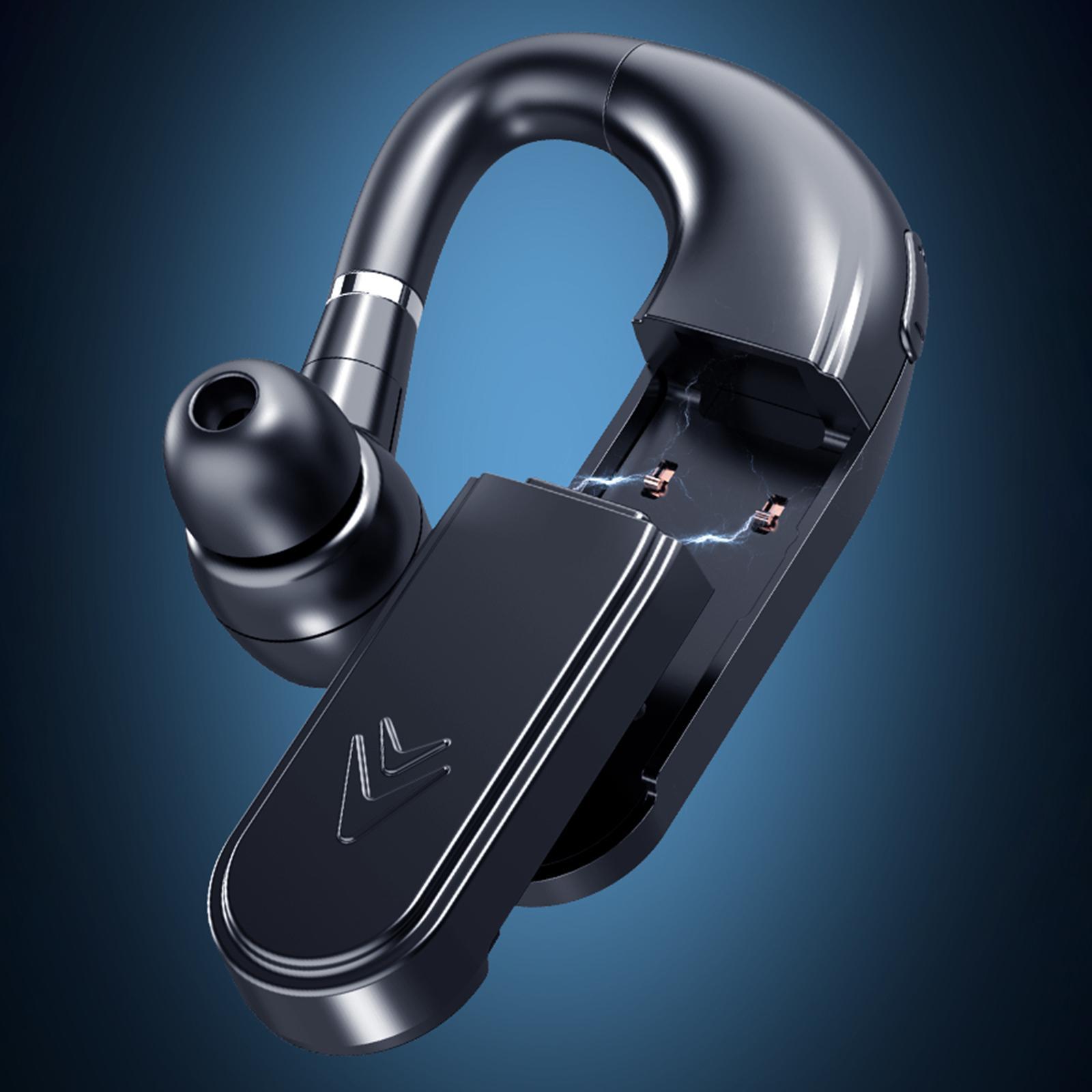 Bluetooth 5.0 Earphone Single Ear Noise Cancelling Portable in Ear Earbud for Office