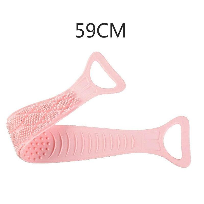 Silicone Back Scrubber Soft Loofah Bath Towel Bath Belt Body Exfoliating Massage For Shower Body Cleaning Bathroom Shower Strap