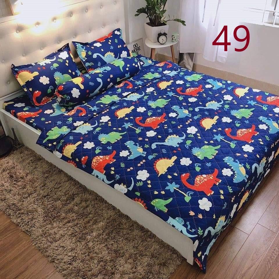 Trọn Bộ Chăn Ga Vỏ Gối 5 Món Mẫu Mới Siêu Đẹp Được Chọn Mẫu