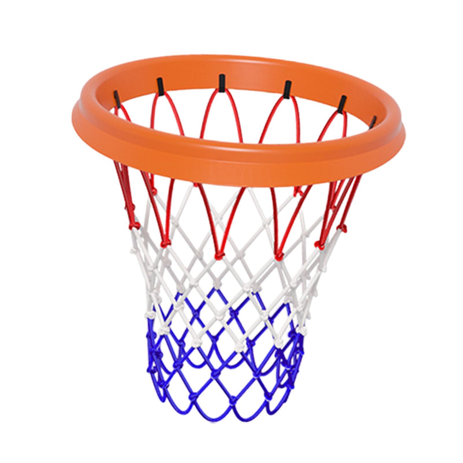Basketball Hoop Net Basketball Net Frame Weatherproof Hanging Braided Rope Goal  Replacement Basketball Court Sports Devices