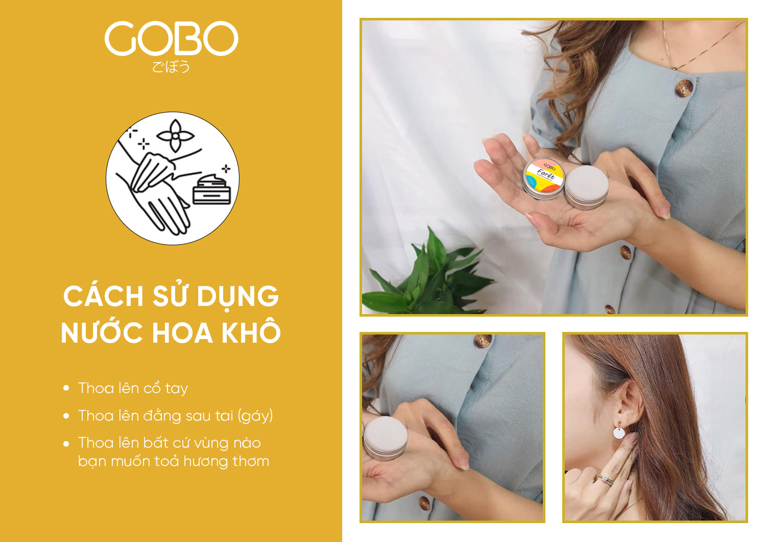 QUÀ TẶNG 8/3 – COMBO SỮA TẮM CÁNH HOA VÀ NƯỚC HOA KHÔ GOBO - Tặng em cả vườn hoa hồng thơm ngát - Món quà từ COCAYHOALA