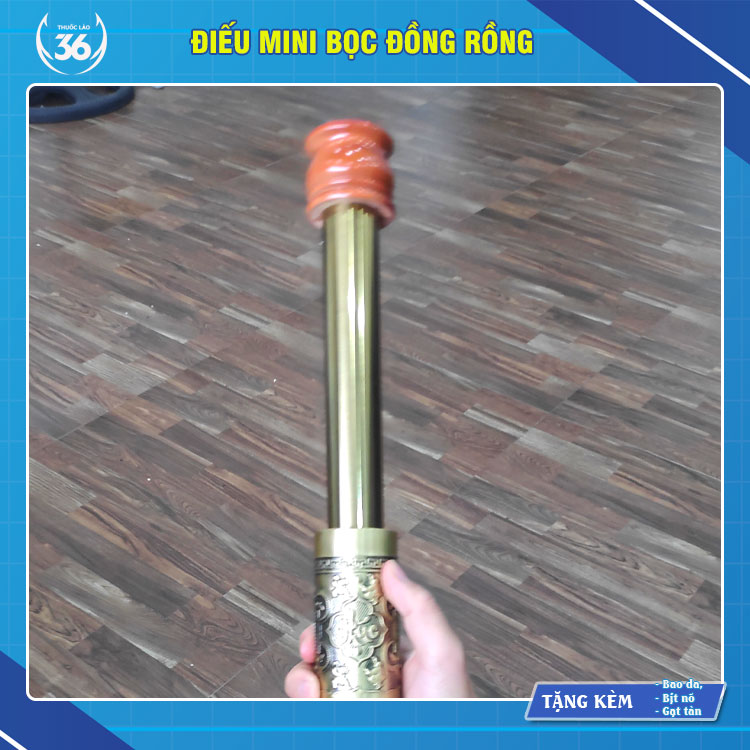 Điếu Mini Bọc Đồng Rồng