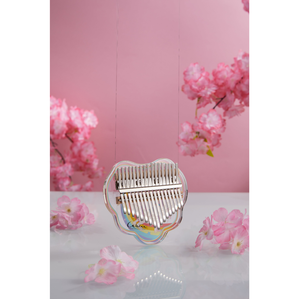 Đàn Kalimba Woim Thumb Piano Pha Lê Trong Suốt 17 Phím