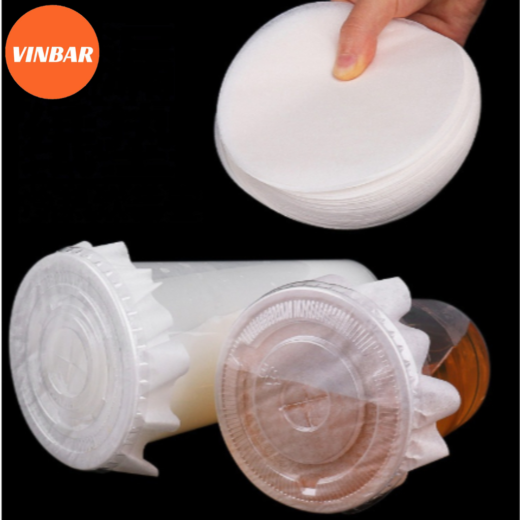 GIẤY NẾN CHỐNG TRÀN TRÀ SỮA ( 350,500,700ML )( 500 TỜ / XẤP ) - ĐK 13CM