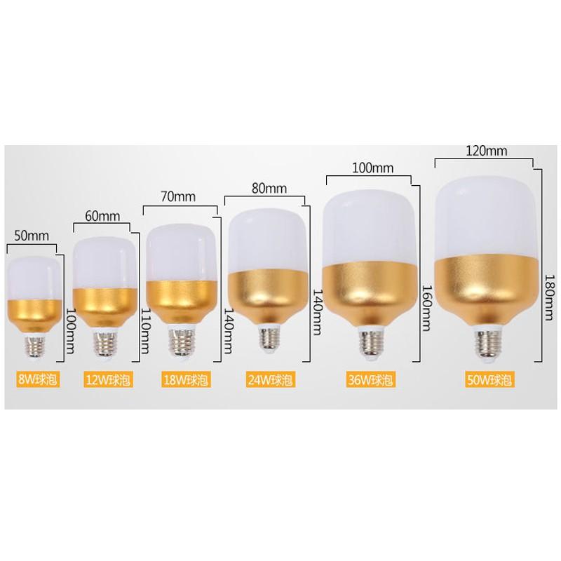 Bóng Đèn Led Siêu Sáng E27 220v 8w 12w 18w 24w 36w 50w