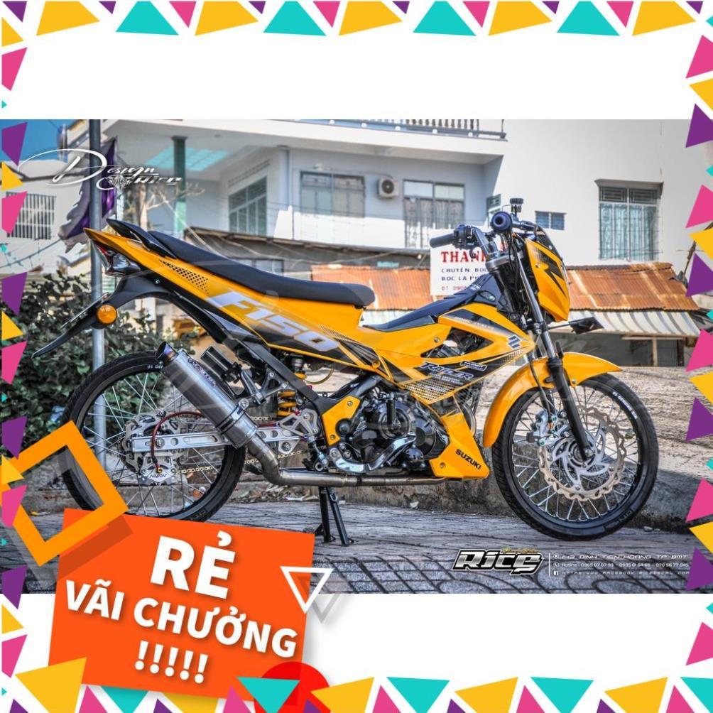 Tem Rời Raider Xăng Cơ 2014 Mẫu Vàng Đen Trắng Chữ F150