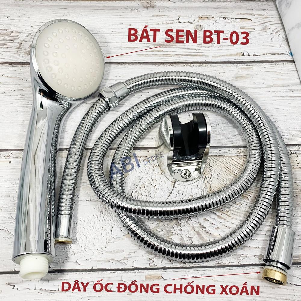 Bộ dây bát sen tắm BT-03 mạ crome hàng đẹp