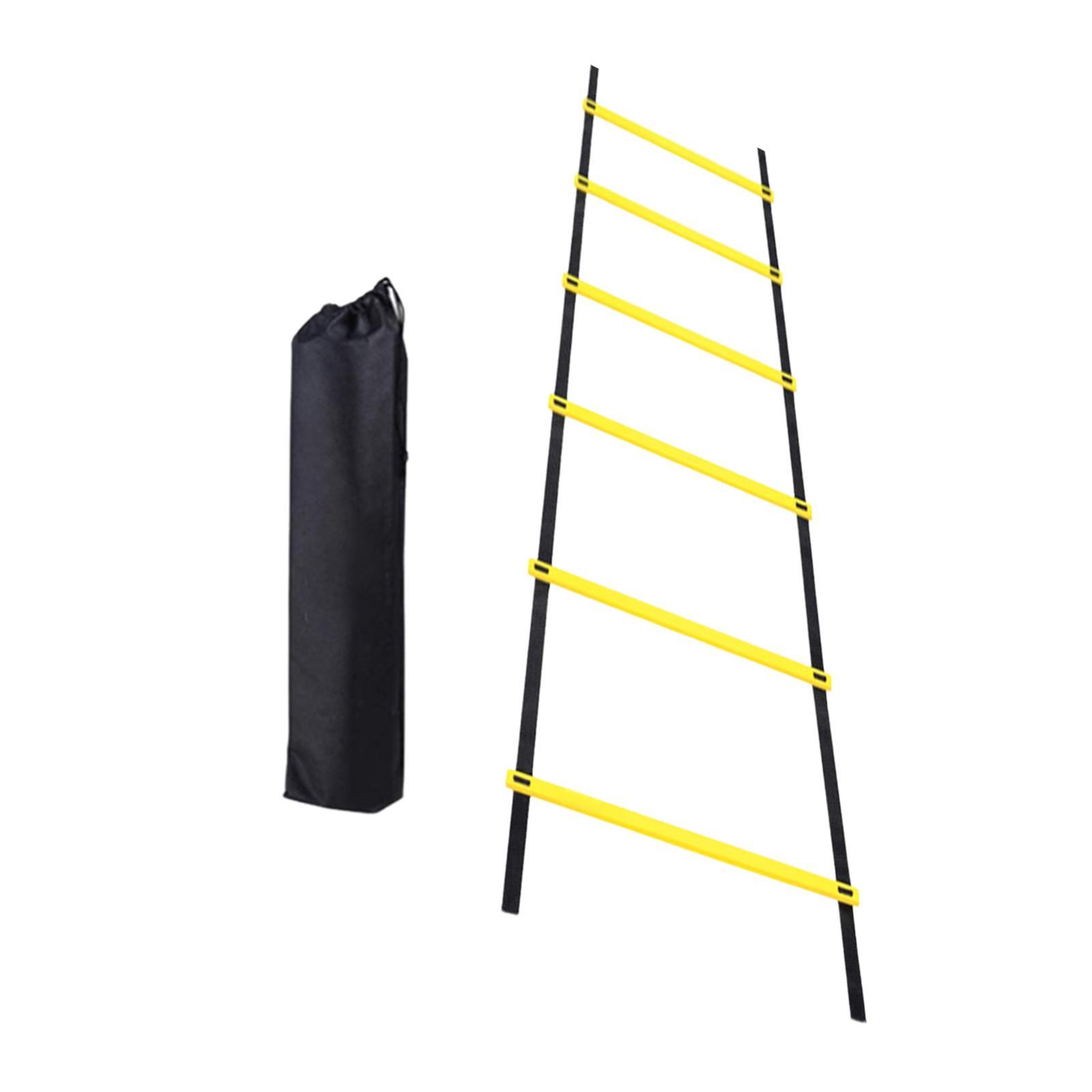 Agility Ladder Football Speed Training Equipment Basketball Soccer Improves Coordination Speed Ladder with Carry Bag for Volleyball Home Gym