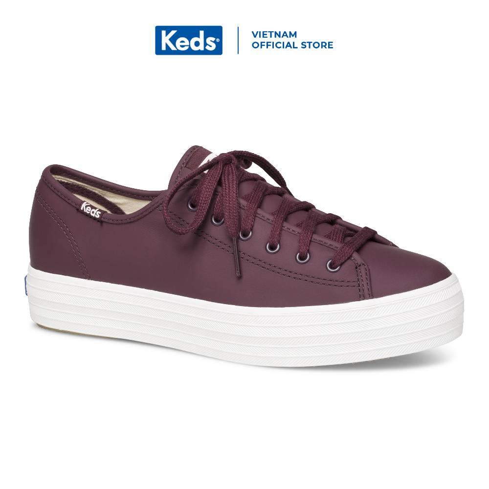 Giày Keds Nữ - Triple Kick Leather Burgundy - KD061666