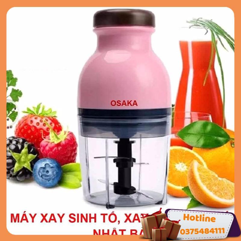 Máy Xay Sinh Tố Mini Cầm Tay 2 Lưỡi Osaka Dùng Để Xay Thịt Xay Hoa Quả Xay Cháo Cho Bé Yêu Đa Năng Tiện Dụng Nhỏ Gọn - Hàng Loại 1