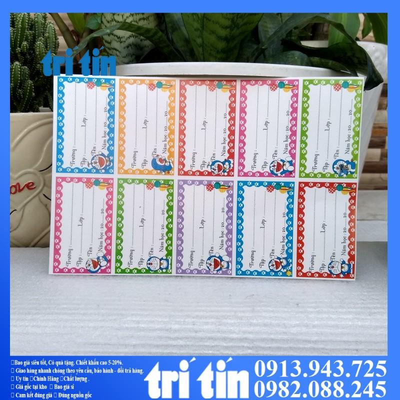 Nhãn vở học sinh 1 xấp