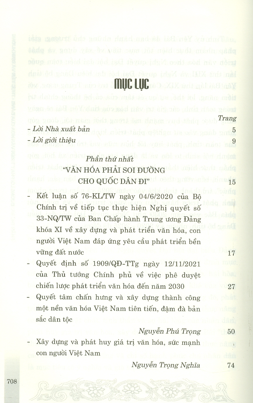 Đường Lối Văn Hóa Của Đảng Trong Chấn Hưng, Phát Triển Văn Hóa Việt Nam