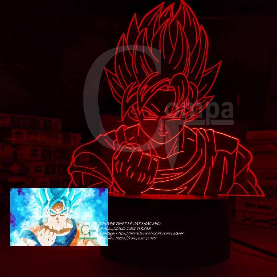 Đèn Ngủ Dragon Ball Goku Blue Type 06 ADRB0107 16 MÀU TUỲ CHỈNH