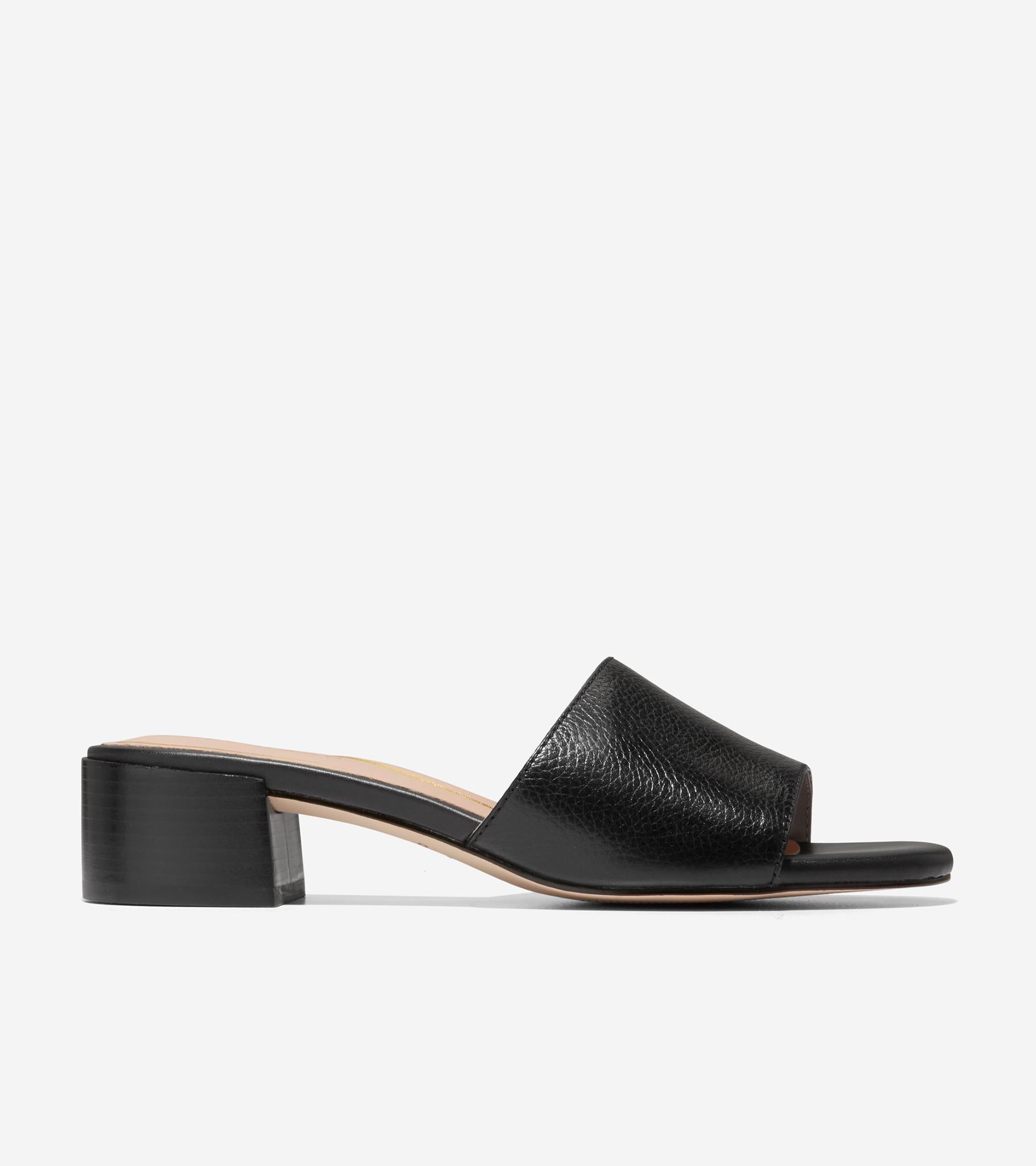 GIÀY CAO GÓT COLE HAAN NỮ CALLI S.BAND BLK HEEL SDL 40MM W26941 231