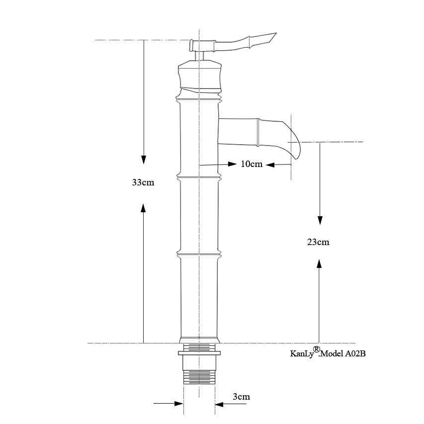 Vòi Lavabo nóng lạnh đồng đúc cổ điển cao cấp