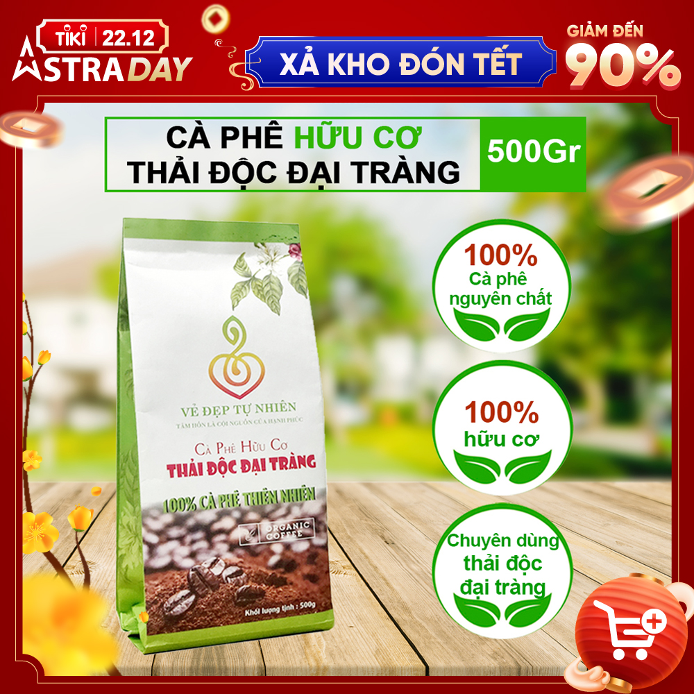 Cà Phê Hữu Cơ Thải Độc Đại Tràng Gerson | Cà Phê Chuyên Dùng Thải Độc Đại Tràng Giúp Đại Tràng Sạch, Cải Thiện Hệ Tiêu Hóa, Giảm Cân, Sáng Da...(Gói 500gr)