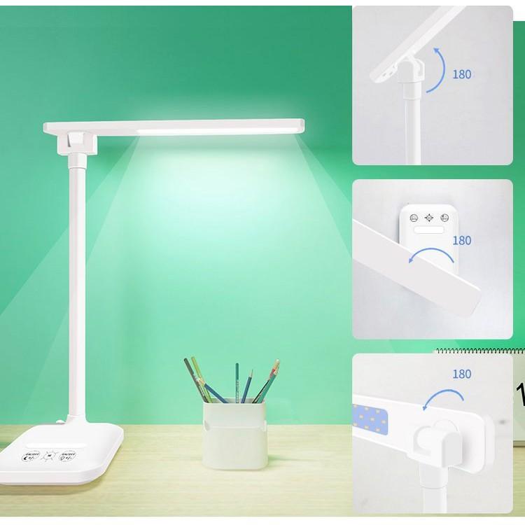 Đèn học led để bàn chống cận 3 chế độ ánh sáng, sạc pin tích điện chống căng thẳng và mệt mỏi mắt, đồ gia dụng FAMAHA