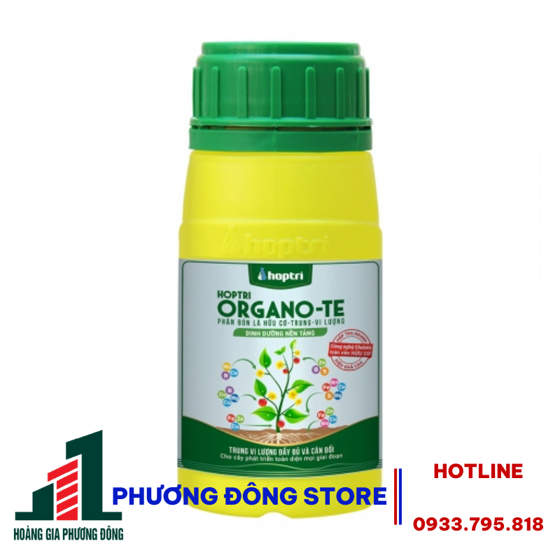 Phân bón lá hữu cơ-trung-vi lượng Hợp Trí Organo-TE - gói 15ml, gói 25ml, chai 200ml