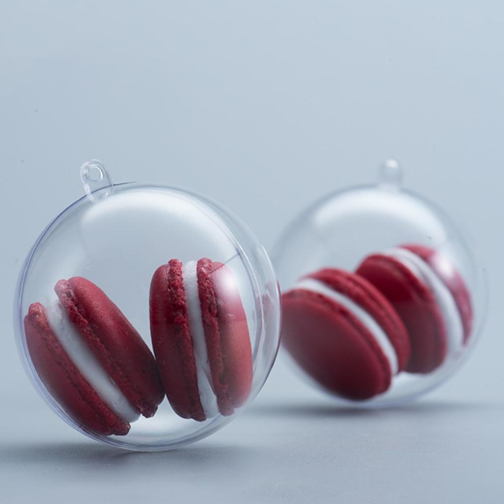 10pcs Clear  Fillable Ball Ornaments  Box Crafts