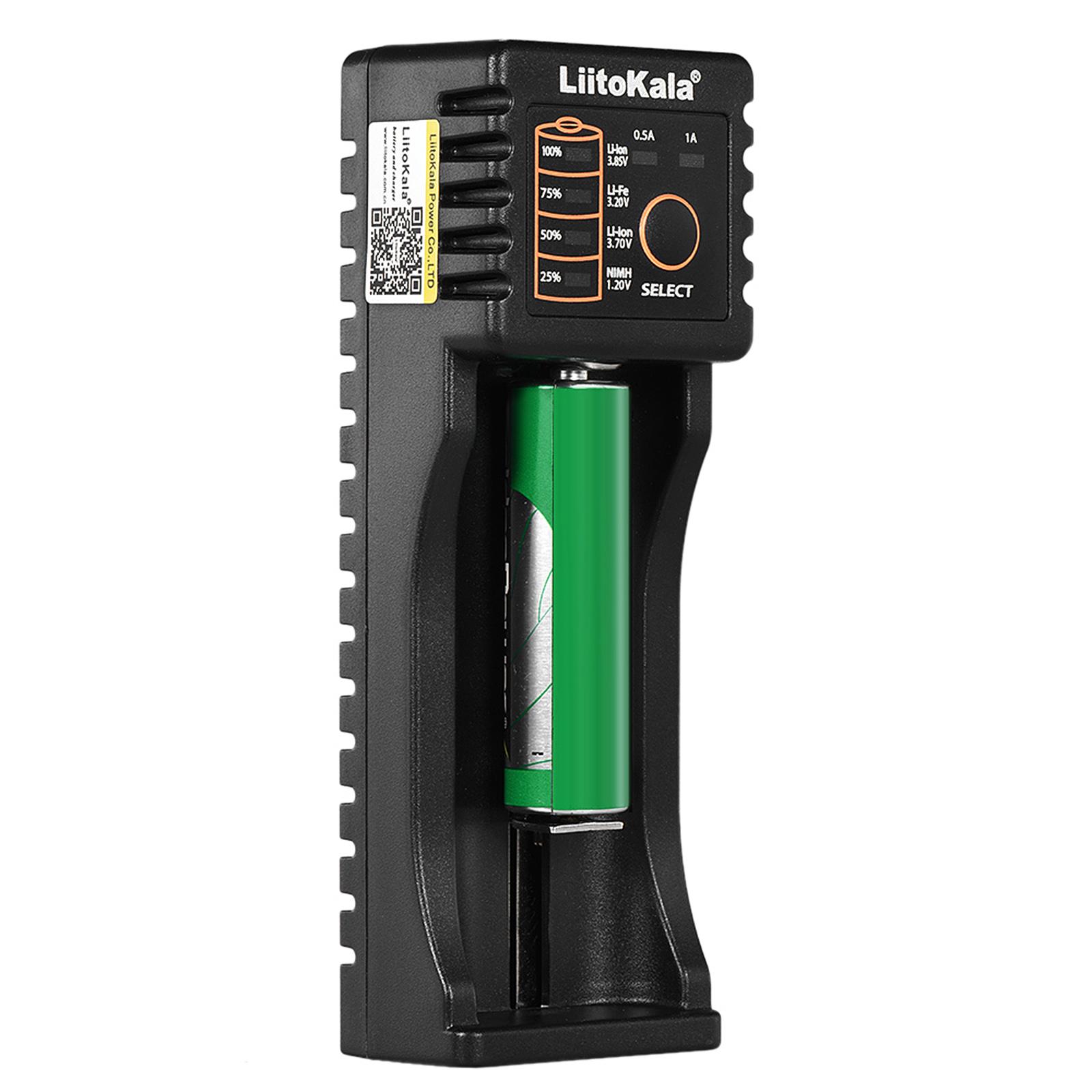 Bộ sạc pin LiitoKala Lii-100 cho 1.2V / 3.7V / 3.2V / 3.85V AA / AAA 18350/10440/14500/16340 NiMH Lithium có thể sạc lại