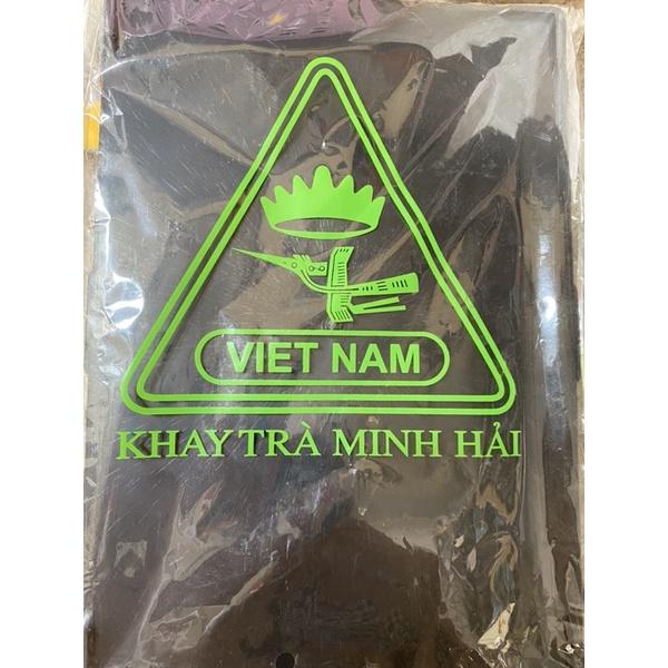 Khay trà giả gỗ nhựa Việt Nhật- khay ấm chén