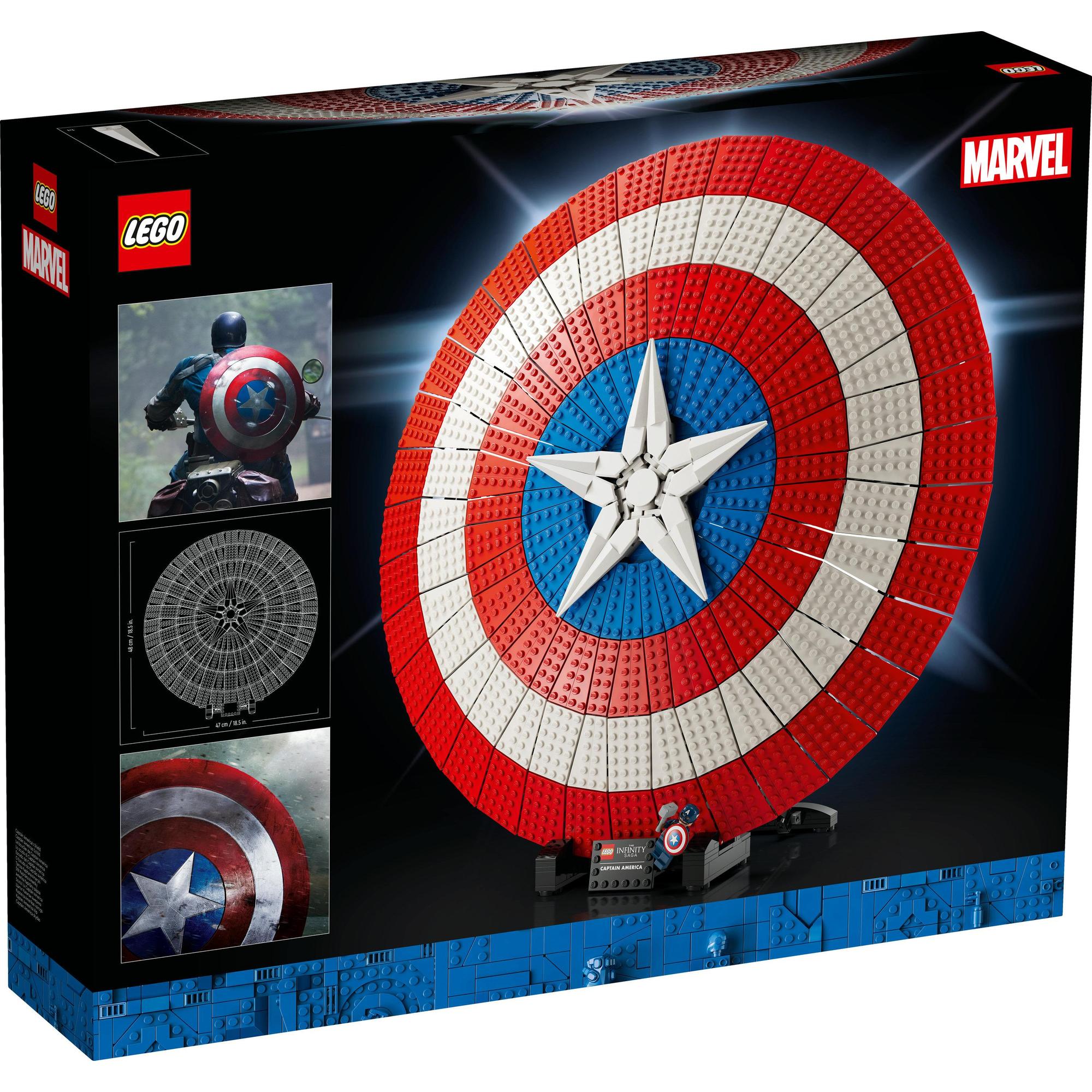 LEGO Super Heroes 76262 Đồ chơi lắp ráp Khiên của Captain America (3128 chi tiết)