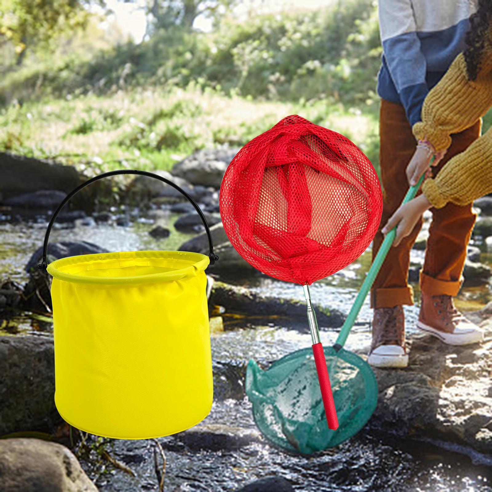 Children's Camping Tool Folding Bucket Travel for Fish Butterfly