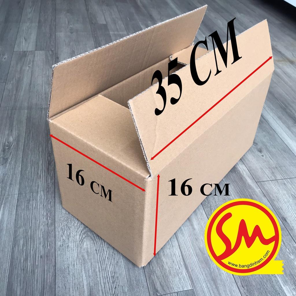 THÙNG CARTON 3 lớp 35x16x16 chuyên dùng ĐÓNG GÓI CÁC SẢN PHẨM, VẬN CHUYỂN MỘT CÁCH DỄ DÀNG
