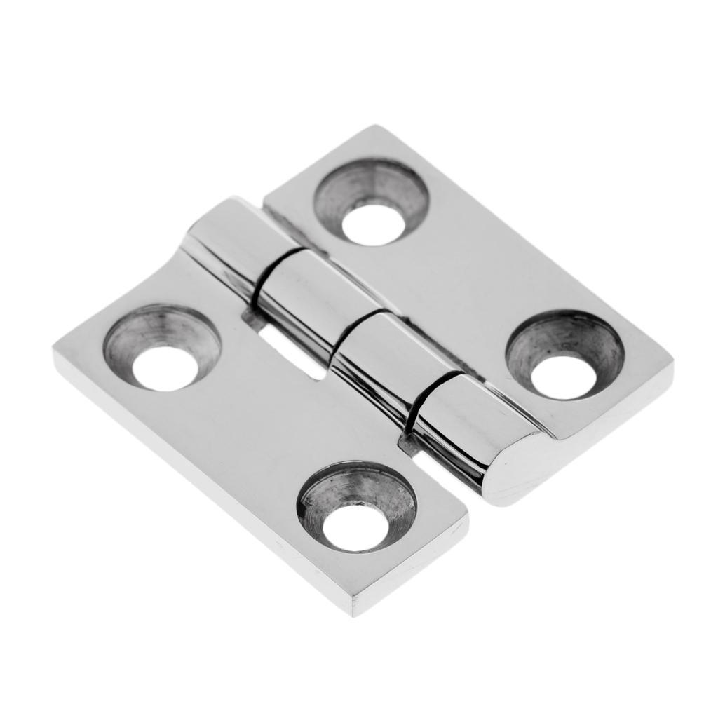 Folding High Polished Solid Cast Stainless Steel Butt Hinge Drawer Door Cabinet Cupboard Hardware 38mm/50mm