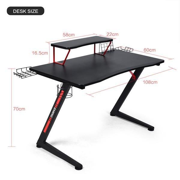 Bàn Gaming Desk GTZ03-BLACK Cao Cấp