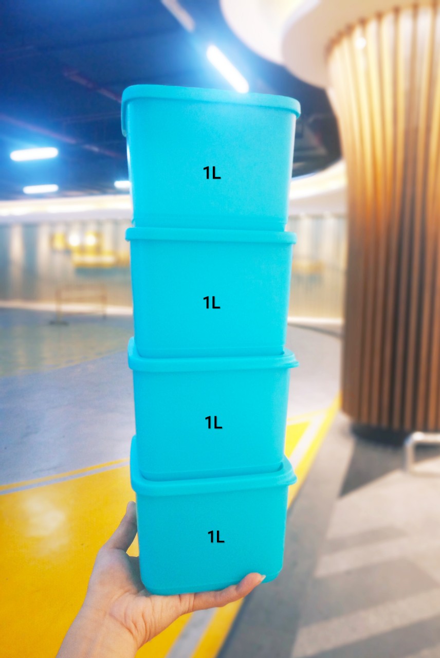 Bộ 4 hộp BQTP Medium Square Round 1L