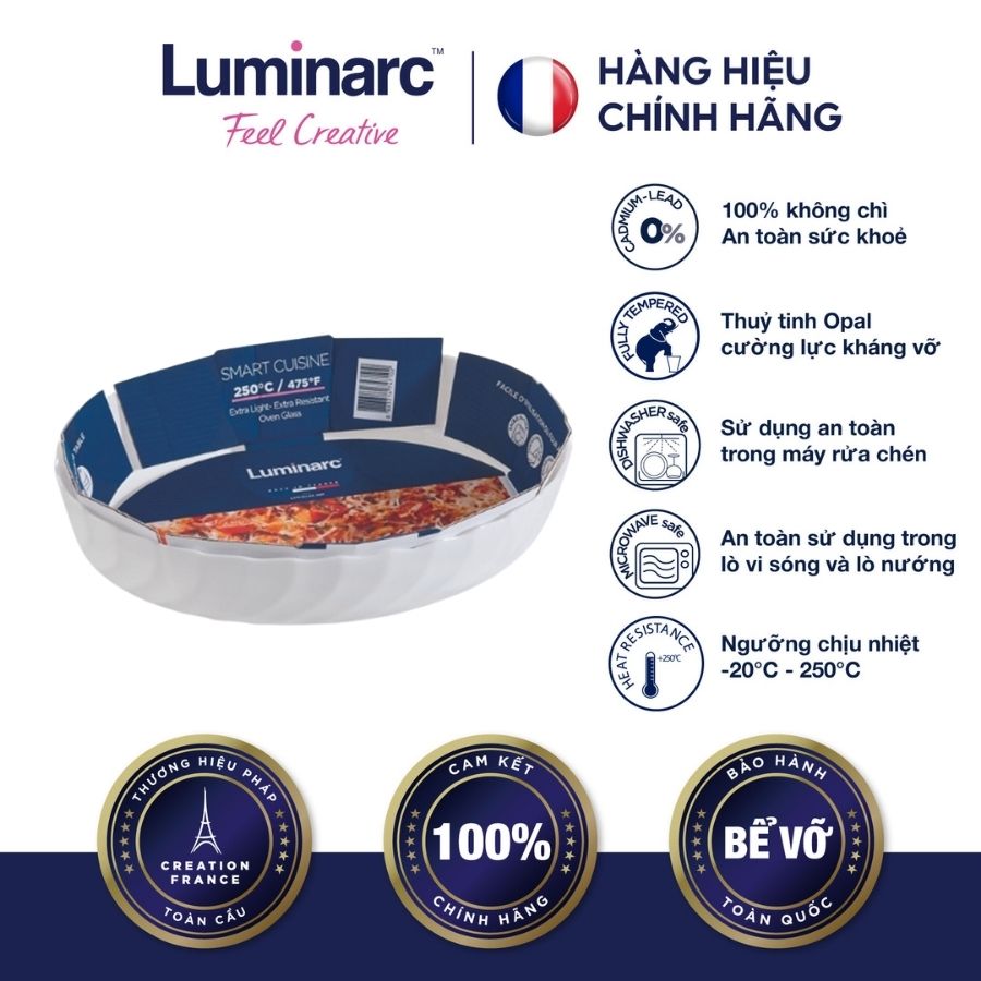 Khay Nướng TT Luminarc Smart Cuisine Trianon Tròn 26cm - LUKHP4021
