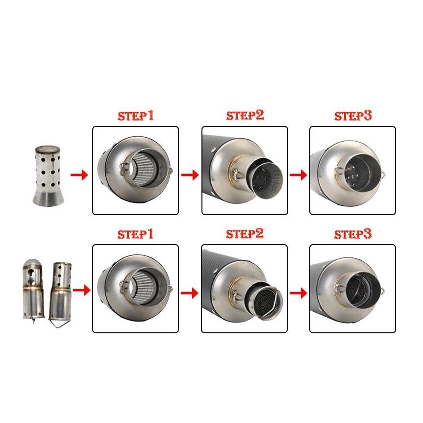 Ống Pô Giảm Thanh Chuyên Dụng Cho Xe Mô Tô