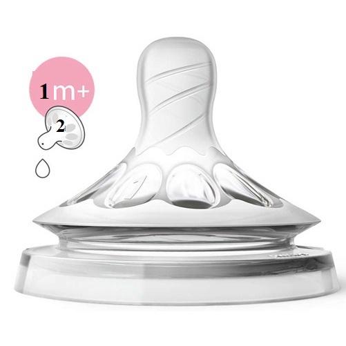 Lẻ 1 Núm Ty Philips Avent Natural cổ rộng đủ size