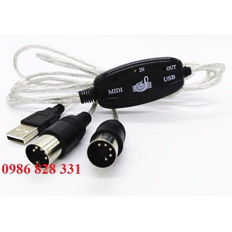 Cáp chuyển Midi sang USB cho đàn Organ kết nối Máy tính