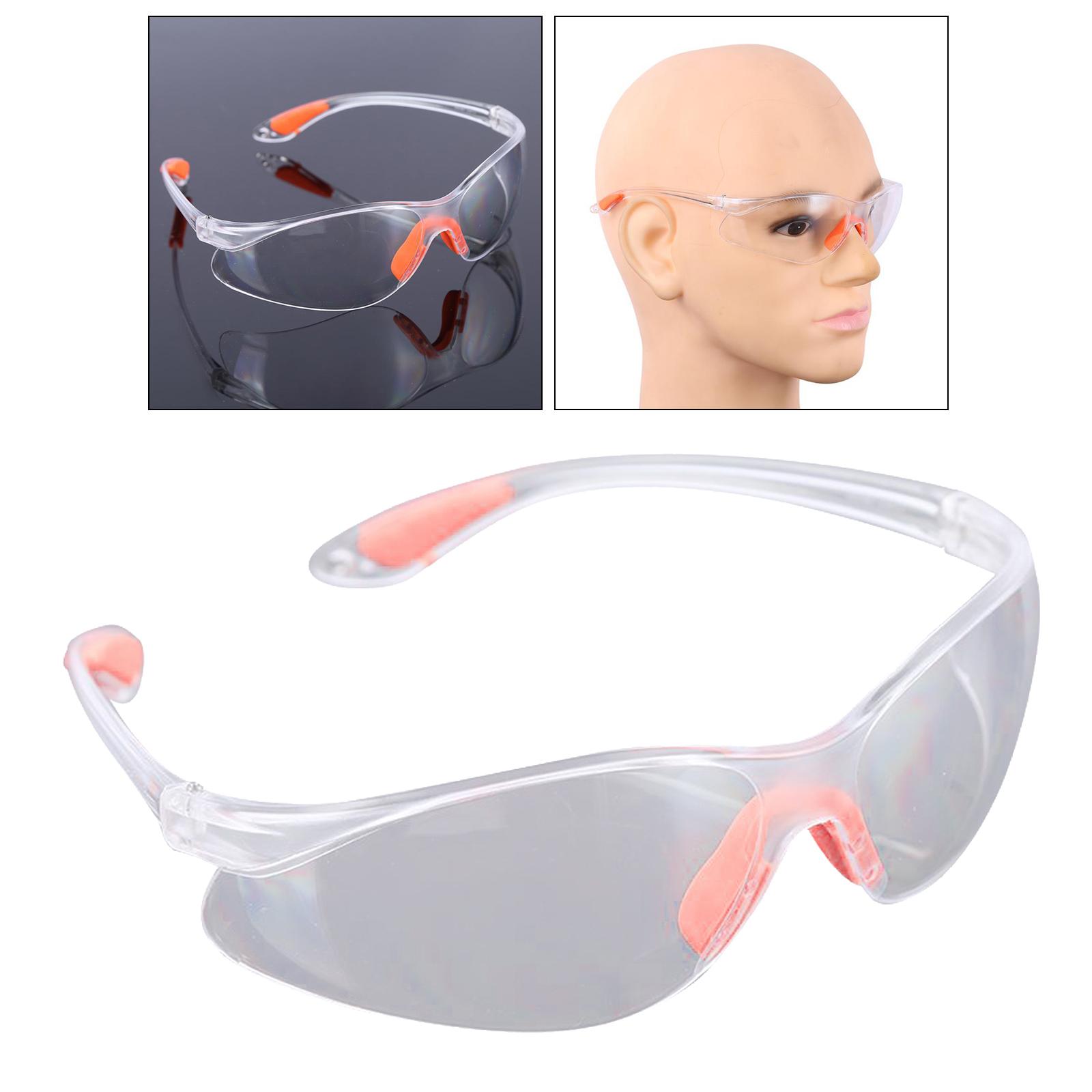 2xSafety Glasses Transparent Work Glasses Perfect Eye Protection for Women Men White
