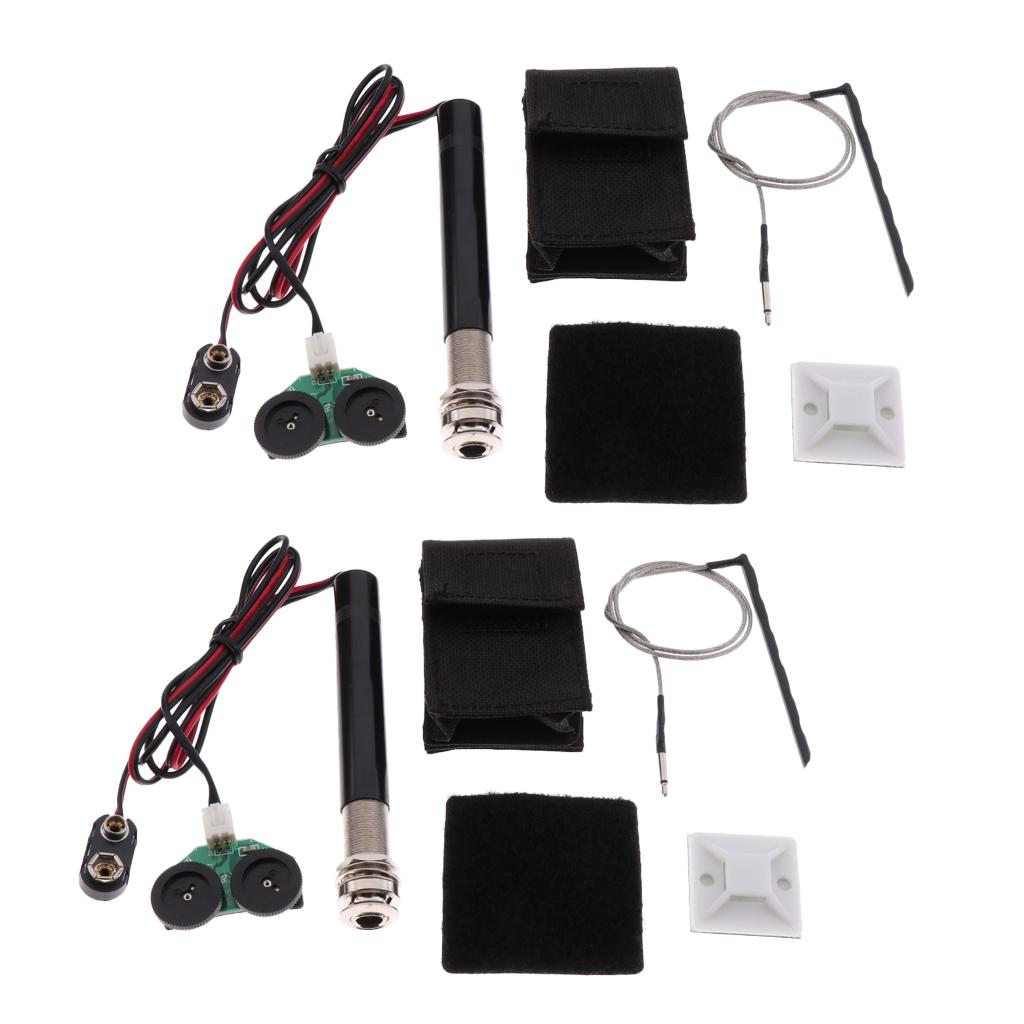 2   Set   Active      Preamp   Piezo   Transducer   for   Acoustic
