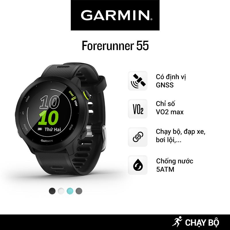 Đồng Hồ Thông Minh Garmin Forerunner 55 GPS - Hàng Chính Hãng