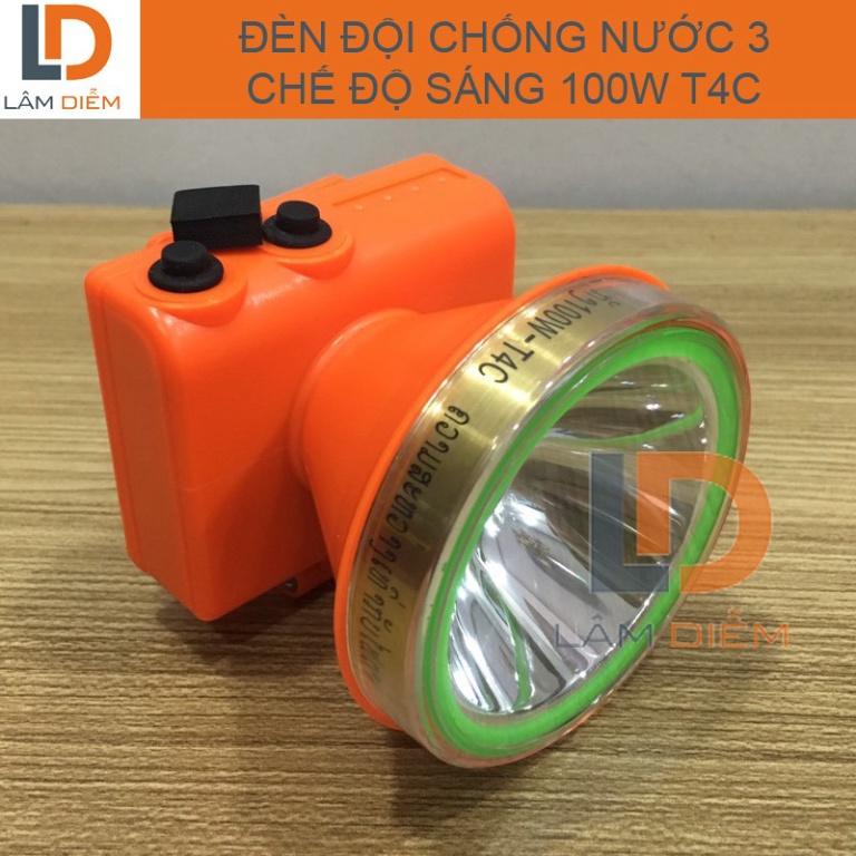 ĐÈN ĐỘI ĐẦU CHỐNG NƯỚC 3 CHẾ ĐỘ SÁNG 100W T4C