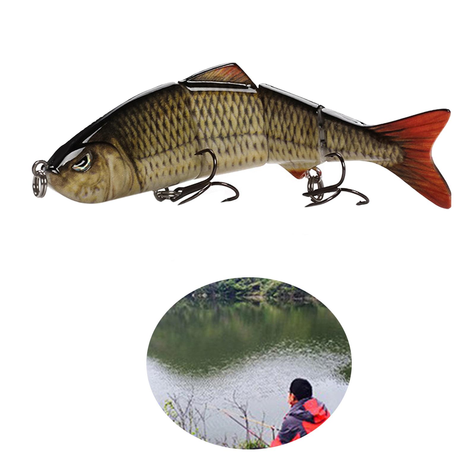 4" Multi Jointed Fishing Lures Wobblers Swimbait Hard Bait Crankbait