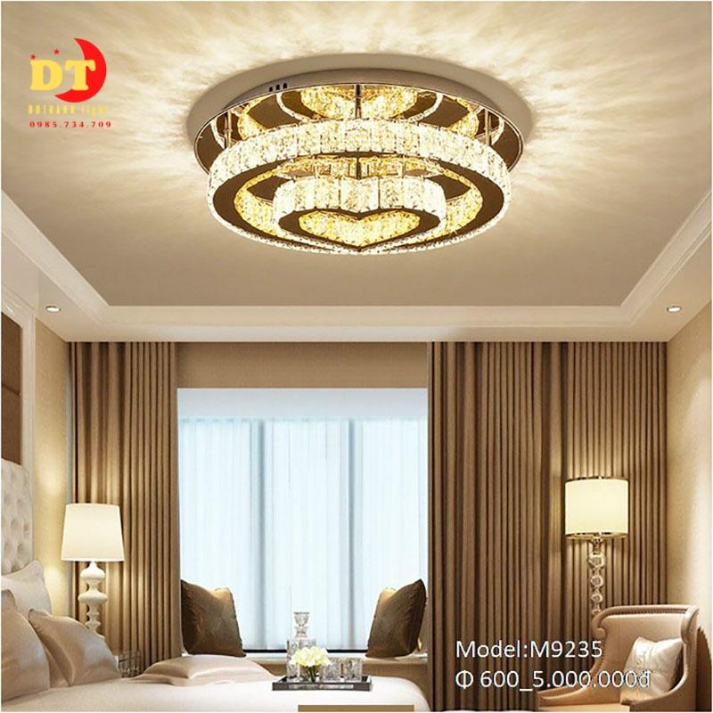Đèn trần mâm phale phòng khách cao cấp HTLQ pl