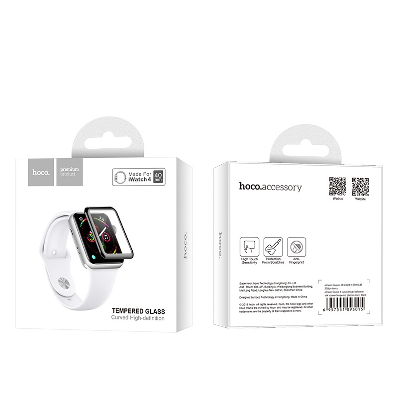 Tấm dán bảo vệ màn hình Hoco dành cho Apple iWatch Series 4 - Hàng chính hãng