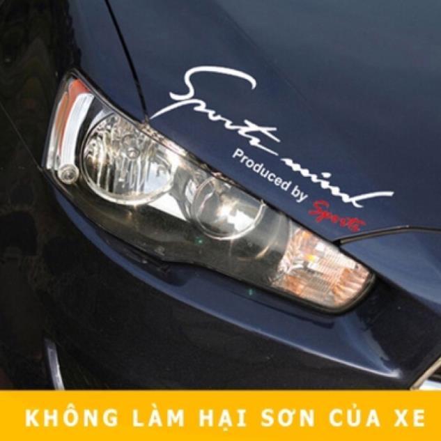 Tem dán decal Sport mind prodeced by Sports - tem dán nắp capo