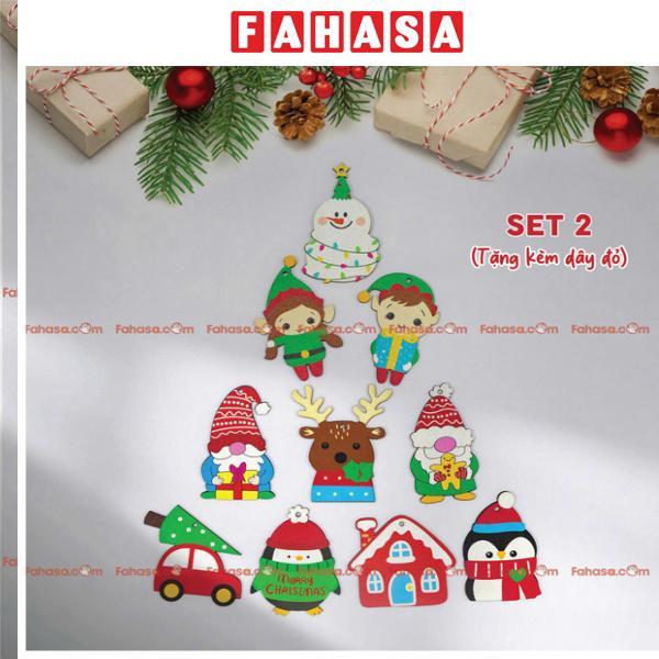 Set Dây Treo Gỗ - Trang Trí Giáng Sinh - Kèm Dây Đỏ - Bách Mộc 2
