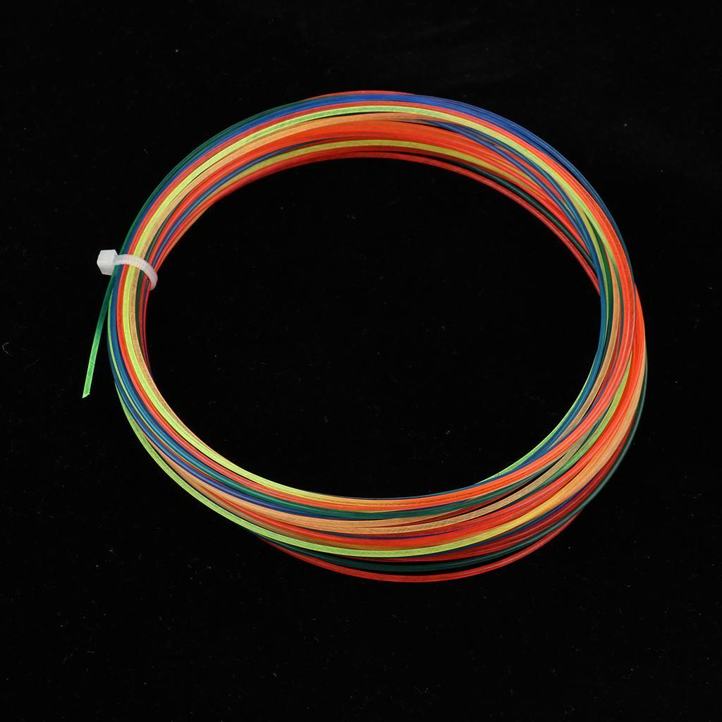 2 Pieces Rainbow Color Tennis Racket Racquet String High Elastic
