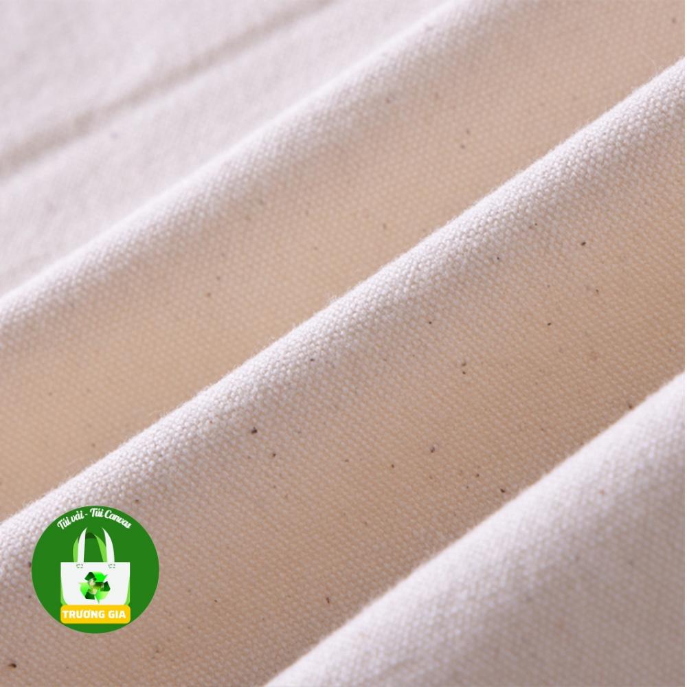 Bán buôn 100% COTTON CANVAS FABRIC 225GSM vải thô Vải Bố Vải canvas Màu Be Mộc vải cotton tái chế không thấm nước - 50cmx150cm