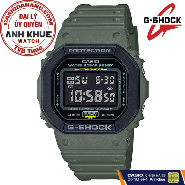Đồng hồ nam dây nhựa Casio G-Shock chính hãng DW-5610SU-3DR (43mm)