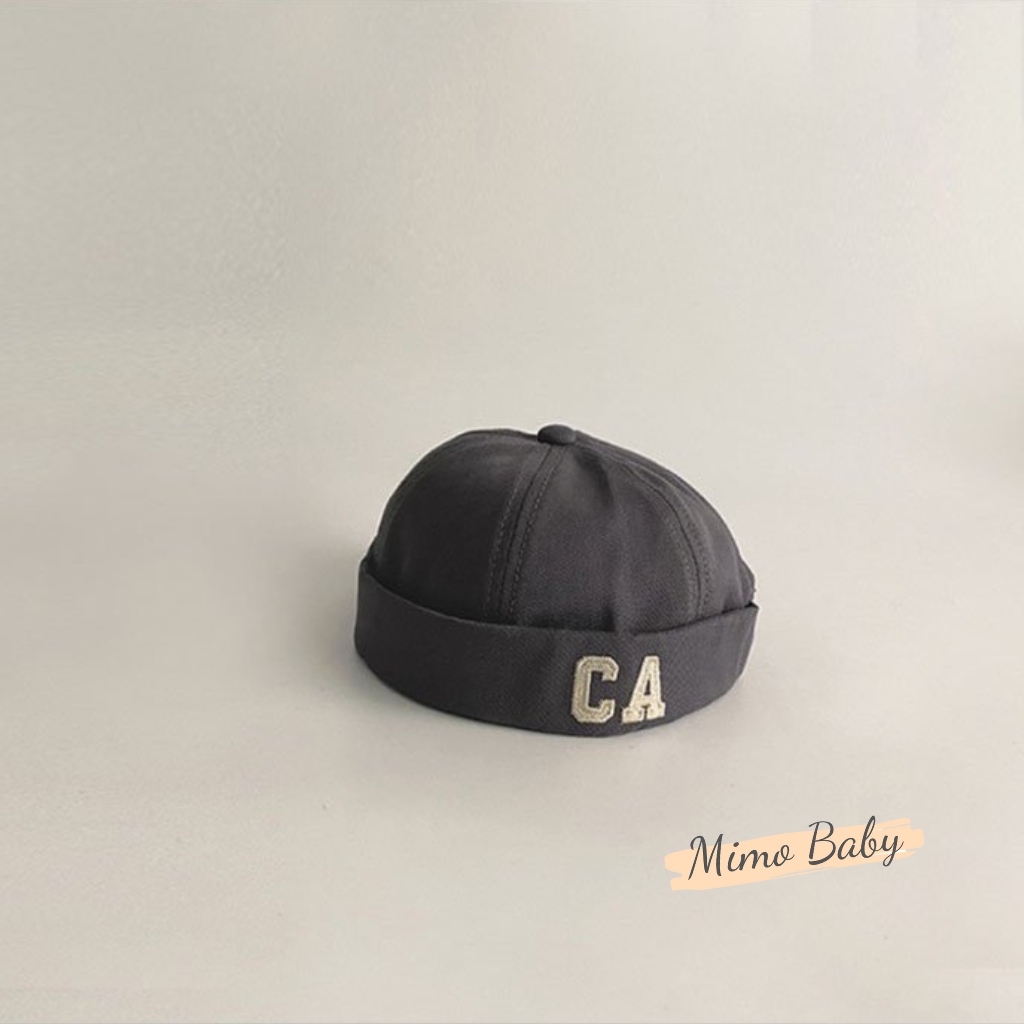 Mũ nón bucket chụp đầu thêu chữ CA phong cách cho bé MH236 Mimo baby