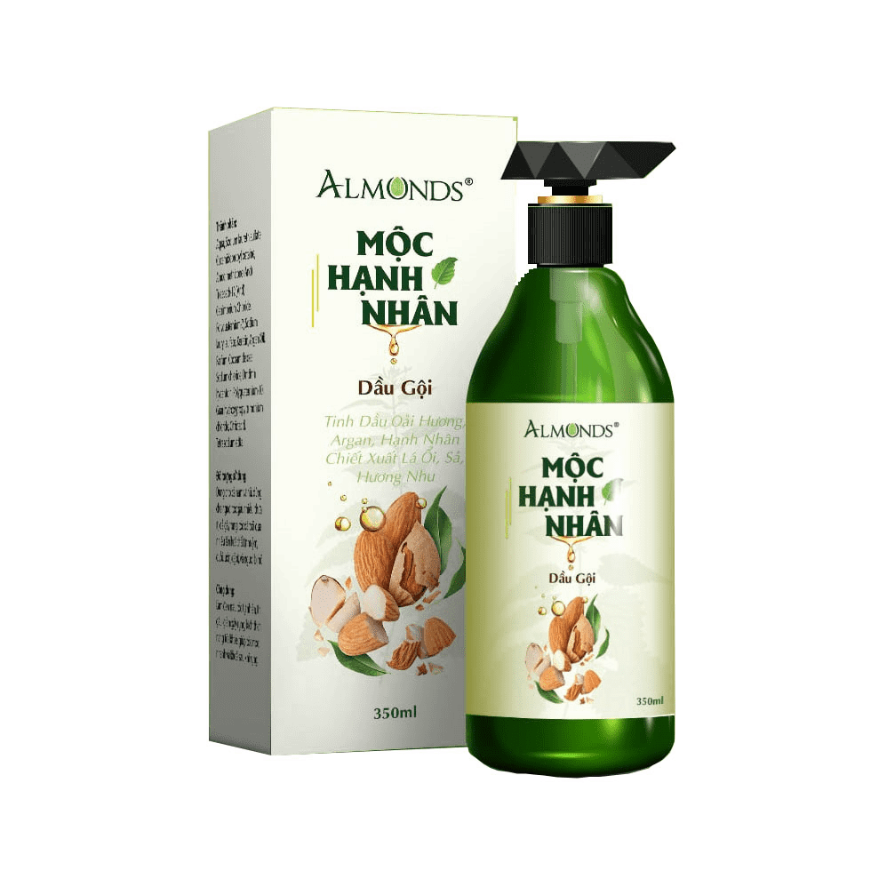 Dầu gội mộc hạnh nhân Almonds giảm rụng và kích thích mọc tóc 350ml