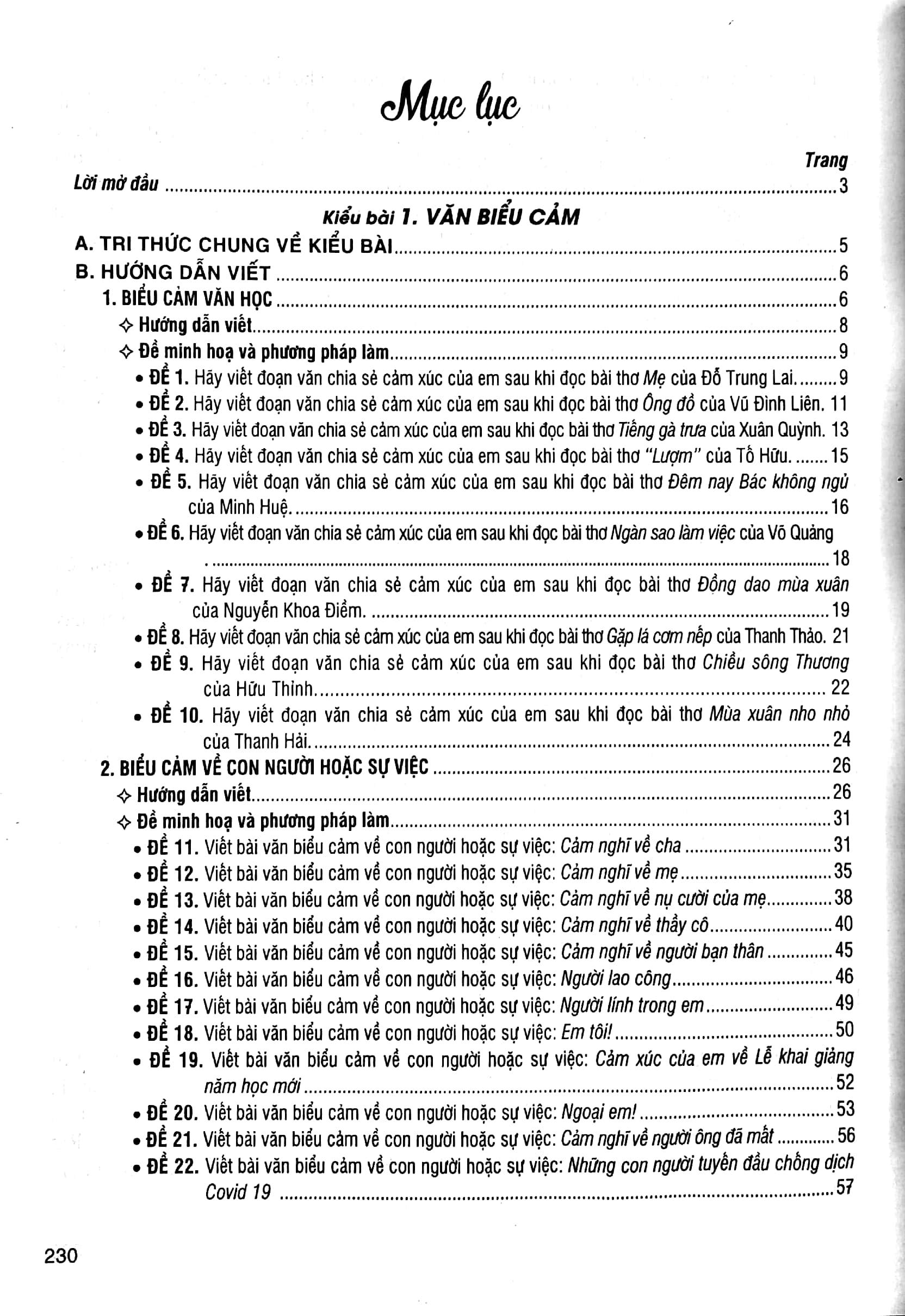 Hướng Dẫn Nói Và Viết Văn - Biểu Cảm, Tự Sự, Thuyết Minh Lớp 7